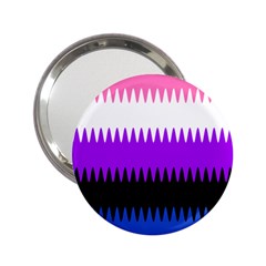 Sychnogender Techno Genderfluid Flags Wave Waves Chevron 2 25  Handbag Mirrors