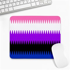 Sychnogender Techno Genderfluid Flags Wave Waves Chevron Large Mousepads by Mariart