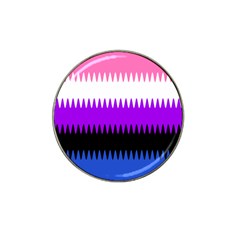 Sychnogender Techno Genderfluid Flags Wave Waves Chevron Hat Clip Ball Marker (4 Pack) by Mariart