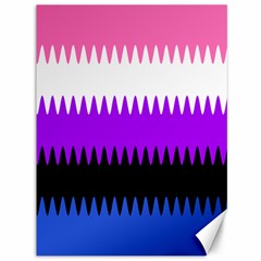 Sychnogender Techno Genderfluid Flags Wave Waves Chevron Canvas 36  X 48  