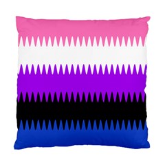 Sychnogender Techno Genderfluid Flags Wave Waves Chevron Standard Cushion Case (two Sides) by Mariart