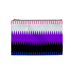 Sychnogender Techno Genderfluid Flags Wave Waves Chevron Cosmetic Bag (medium)  by Mariart