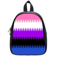 Sychnogender Techno Genderfluid Flags Wave Waves Chevron School Bags (small)  by Mariart