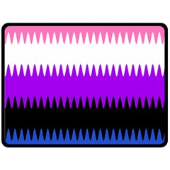 Sychnogender Techno Genderfluid Flags Wave Waves Chevron Fleece Blanket (large) 