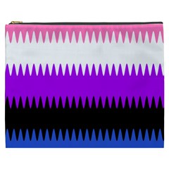 Sychnogender Techno Genderfluid Flags Wave Waves Chevron Cosmetic Bag (xxxl)  by Mariart