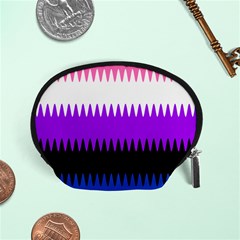 Sychnogender Techno Genderfluid Flags Wave Waves Chevron Accessory Pouches (small)  by Mariart