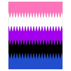 Sychnogender Techno Genderfluid Flags Wave Waves Chevron Drawstring Bag (small) by Mariart