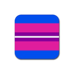 Transgender Flags Rubber Coaster (square)  by Mariart