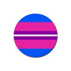 Transgender Flags Rubber Round Coaster (4 Pack)  by Mariart