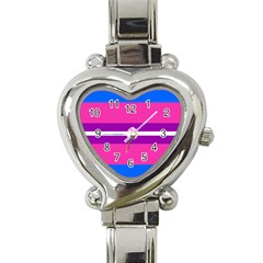 Transgender Flags Heart Italian Charm Watch by Mariart