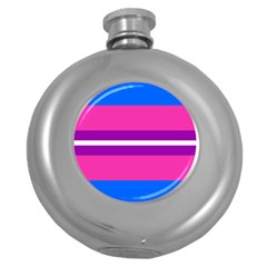 Transgender Flags Round Hip Flask (5 Oz) by Mariart