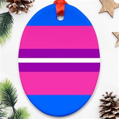 Transgender Flags Oval Ornament (two Sides)