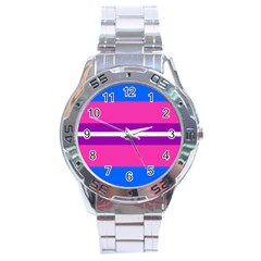 Transgender Flags Stainless Steel Analogue Watch by Mariart