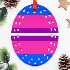 Transgender Flags Ornament (oval Filigree) by Mariart