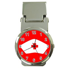 Tabla Laboral Sign Red White Money Clip Watches by Mariart