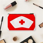 Tabla Laboral Sign Red White Cosmetic Bag (Small)  Back