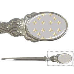 Syrface Flower Floral Gold White Space Star Letter Openers