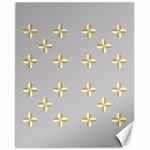 Syrface Flower Floral Gold White Space Star Canvas 16  x 20   15.75 x19.29  Canvas - 1