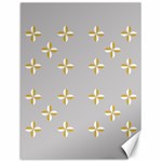 Syrface Flower Floral Gold White Space Star Canvas 18  x 24   17.8 x23.08  Canvas - 1