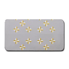 Syrface Flower Floral Gold White Space Star Medium Bar Mats by Mariart