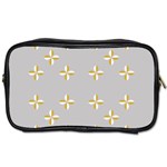 Syrface Flower Floral Gold White Space Star Toiletries Bags 2-Side Front