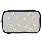 Syrface Flower Floral Gold White Space Star Toiletries Bags 2-Side Back