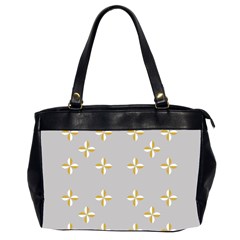 Syrface Flower Floral Gold White Space Star Office Handbags (2 Sides) 