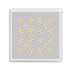 Syrface Flower Floral Gold White Space Star Memory Card Reader (square)  by Mariart