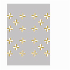 Syrface Flower Floral Gold White Space Star Large Garden Flag (two Sides)