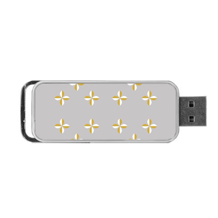 Syrface Flower Floral Gold White Space Star Portable USB Flash (Two Sides)