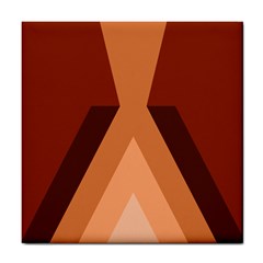 Volcano Lava Gender Magma Flags Line Brown Tile Coasters by Mariart