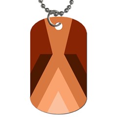 Volcano Lava Gender Magma Flags Line Brown Dog Tag (one Side) by Mariart