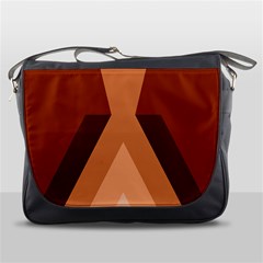 Volcano Lava Gender Magma Flags Line Brown Messenger Bags by Mariart