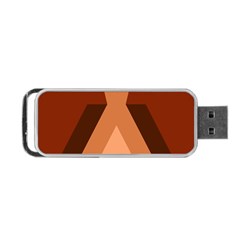 Volcano Lava Gender Magma Flags Line Brown Portable Usb Flash (two Sides) by Mariart