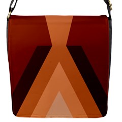 Volcano Lava Gender Magma Flags Line Brown Flap Messenger Bag (s) by Mariart