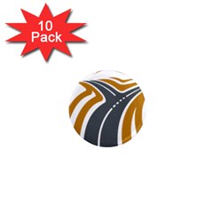 Transparent All Road Tours Bus Charter Street 1  Mini Magnet (10 Pack)  by Mariart