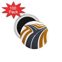 Transparent All Road Tours Bus Charter Street 1 75  Magnets (100 Pack)  by Mariart