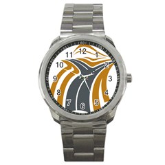 Transparent All Road Tours Bus Charter Street Sport Metal Watch by Mariart