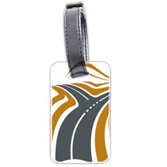 Transparent All Road Tours Bus Charter Street Luggage Tags (two Sides) by Mariart