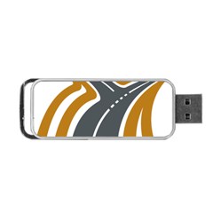 Transparent All Road Tours Bus Charter Street Portable Usb Flash (two Sides) by Mariart