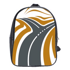 Transparent All Road Tours Bus Charter Street School Bags (xl) 