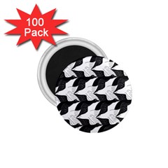 Swan Black Animals Fly 1 75  Magnets (100 Pack) 