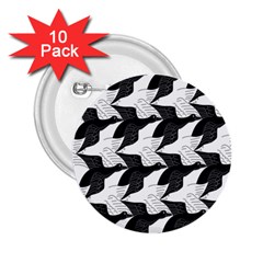 Swan Black Animals Fly 2 25  Buttons (10 Pack)  by Mariart