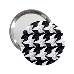 Swan Black Animals Fly 2 25  Handbag Mirrors