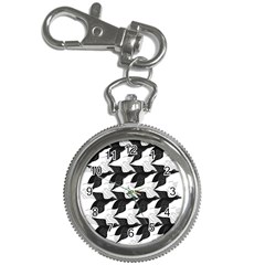 Swan Black Animals Fly Key Chain Watches