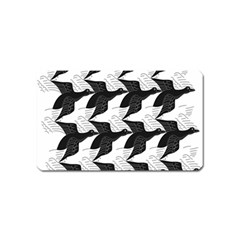 Swan Black Animals Fly Magnet (name Card)