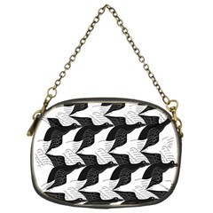 Swan Black Animals Fly Chain Purses (one Side) 