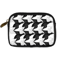 Swan Black Animals Fly Digital Camera Cases by Mariart