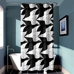 Swan Black Animals Fly Shower Curtain 36  X 72  (stall) 