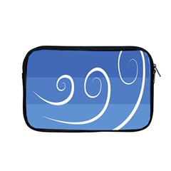 Ventigender Flags Wave Waves Chevron Leaf Blue White Apple Macbook Pro 13  Zipper Case by Mariart